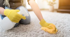 Як швидко почистити килим на підлозі: домашні лайфхаки