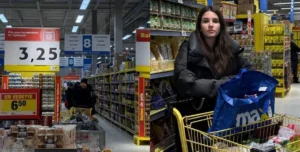 Українка Анастасія купує продукти в супермаркеті Maxi в Монреалі з акційними цінами