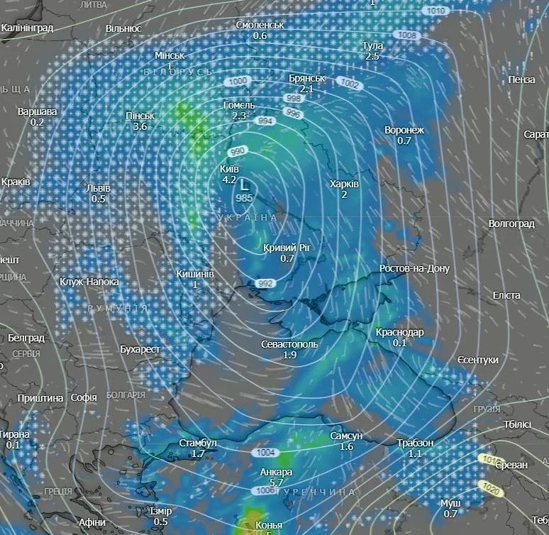 Прогноз погоди на 5 квітня: до +19° тепла, дощі на сході України