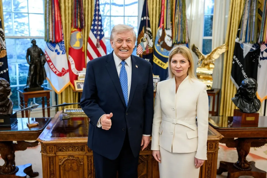 Ольга Стефанішина з Дональдом Трампом на вечері для кореспондентів Білого дому