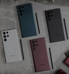 Чотири моделі Galaxy S27: стандартна, Plus, Pro та Ultra з S Pen у різних кольорах
