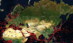 Карта теневого флота РФ с судами-мишенями 21-го пакета санкций ЕС