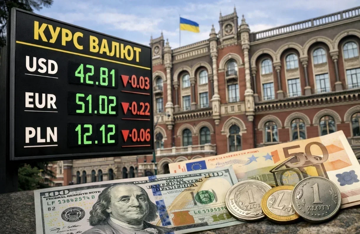 Курс НБУ на 6 травня: табло з подешевшалим доларом 42,81 грн та євро 51,02 грн, купюри USD і EUR