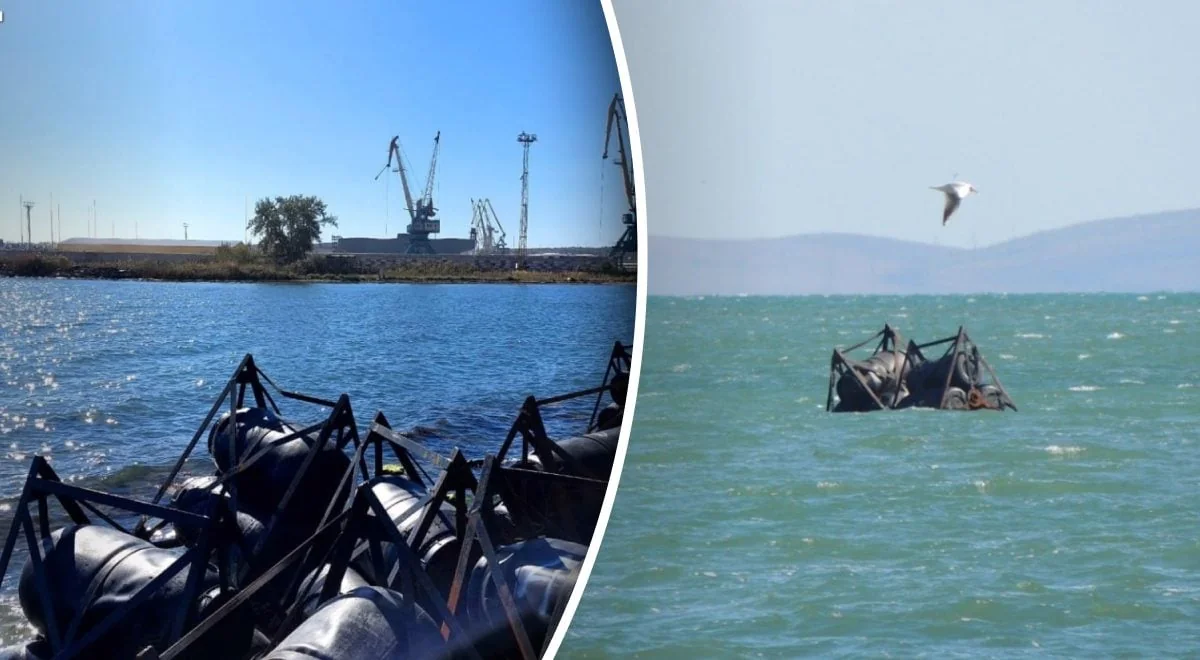 Бонові загородження в бухтах Криму для захисту флоту від безпілотних катерів