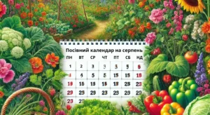 Посівний календар на серпень