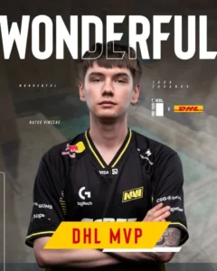 Ігор w0nderful Жданов у формі NAVI як DHL MVP на турнірі CS2