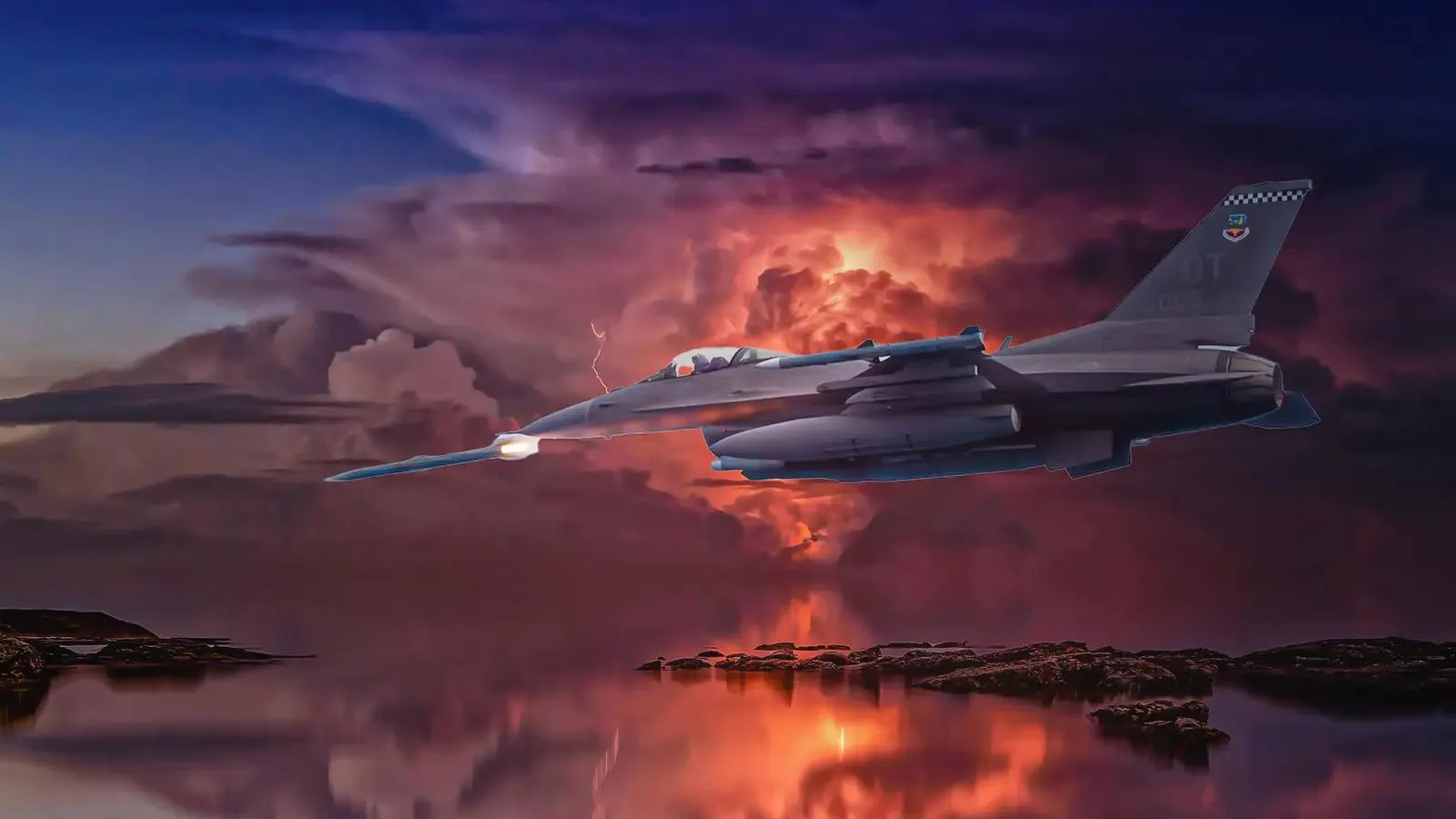 Самолёт F-16 alt