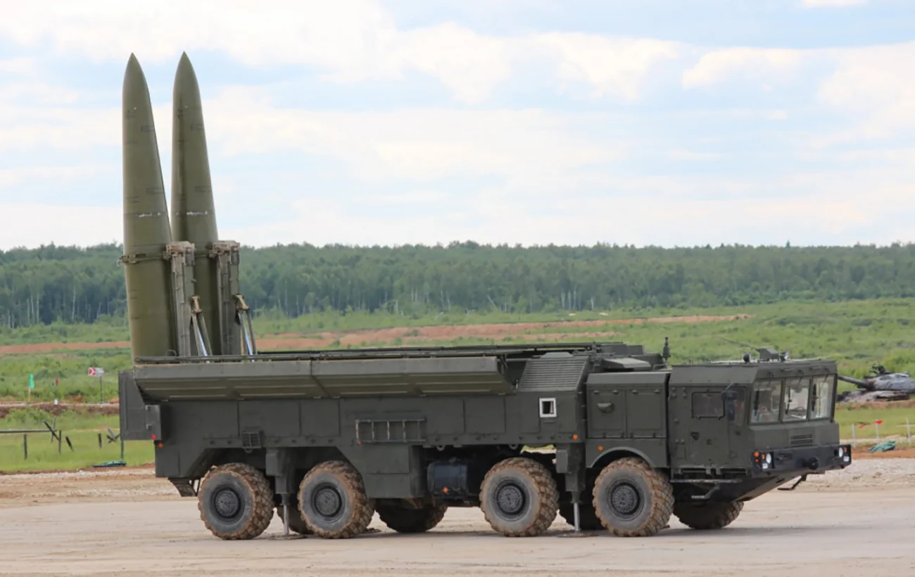 Пускова установка ракетного комплексу Іскандер-К на полігоні