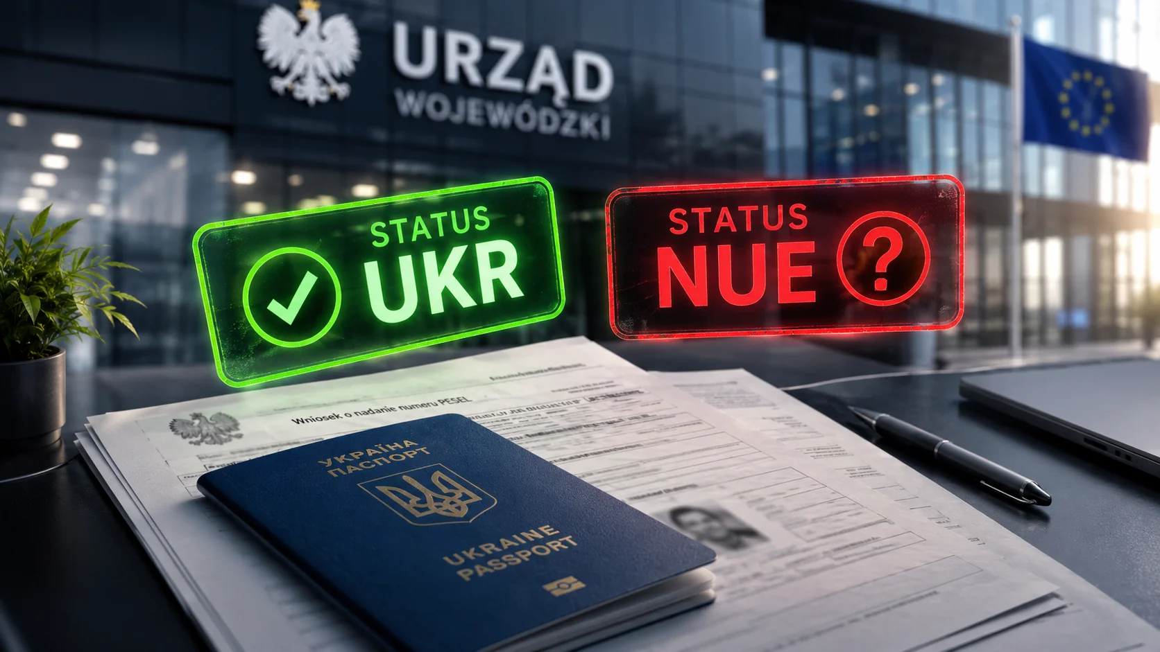 Украинцам в Польше всё чаще отказывают в статусе UKR Паспорт Украины между статусами UKR и NUE в ужонде Польши