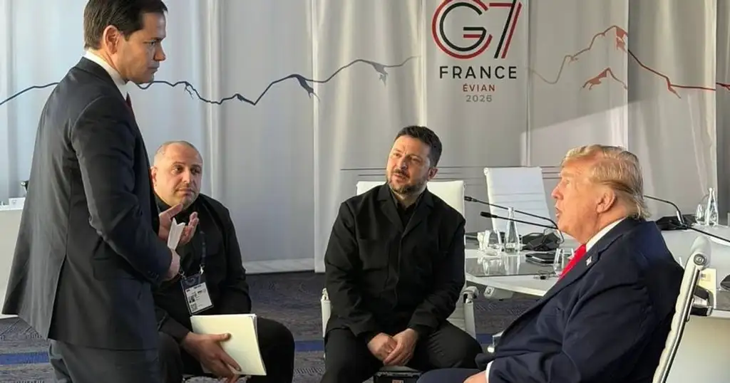 Зеленский: G7 пообещала больше ракет ПВО Украине Встреча Зеленского с Трампом и лидерами G7 во Франции