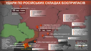 ЗСУ розгромили склади та штаби РФ у кількох областях