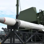Ракета Patriot PAC-3 на пусковой установке зенитного комплекса