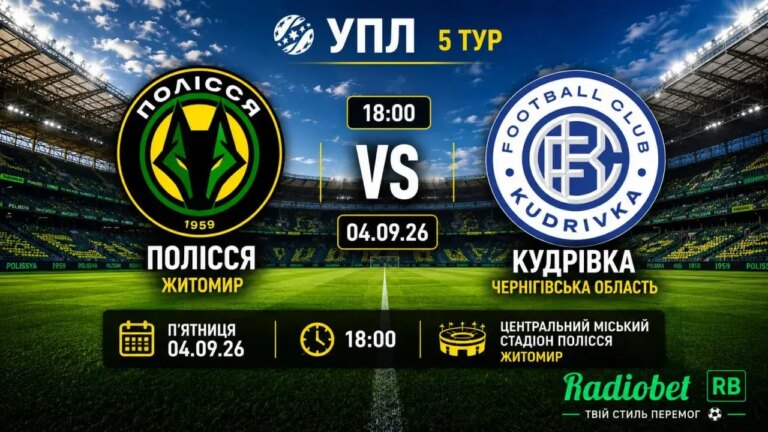 Полісся – Кудрівка 0:0. Огляд матчу УПЛ у Житомирі